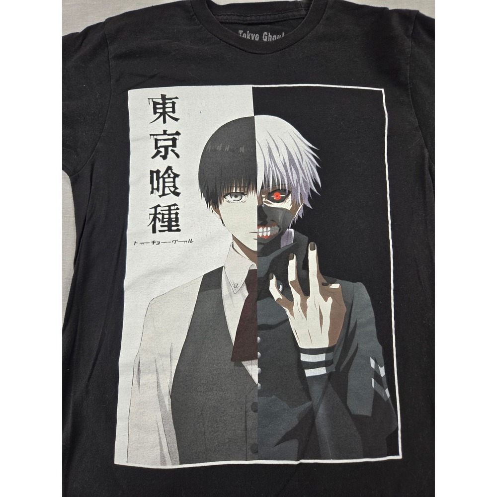 Tokyo‎ Ghoul Ken Kaneki Graphic T-Shirt Black Mens Small Crunchyroll Anime Tee - Picture 7 of 9